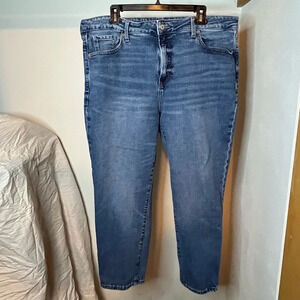 Women's Old Navy Jeans Size 18 High-rise OG Straight Secret Slim Pockets Blue